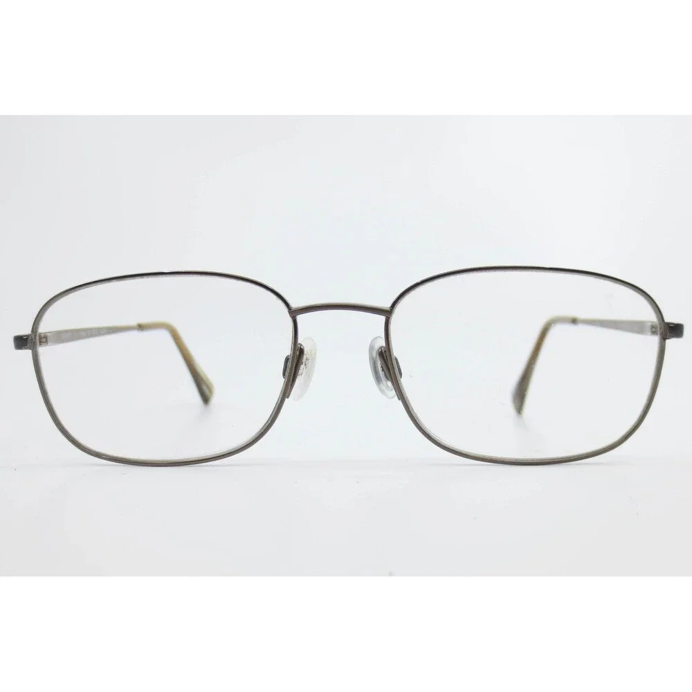 Charmant CH8172 BR Brown Pure Titanium Oval Eyeglass Frames 53-18-140mm